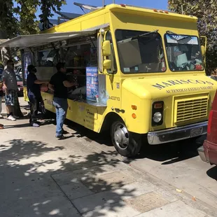  yellow food truck