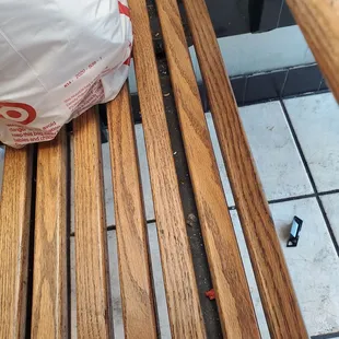 dirty greasy seats and tables