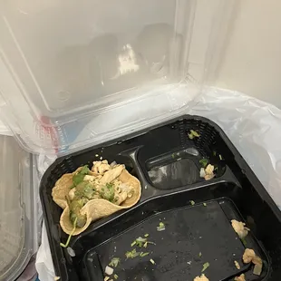 What was supposed to be a steer taco but became a hard taco.