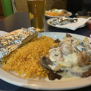 Ribeye Steak and Shrimp