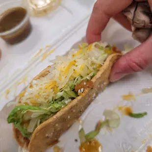 Crunchy potato taco
