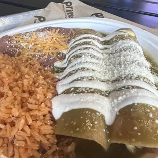 Enchilada plate