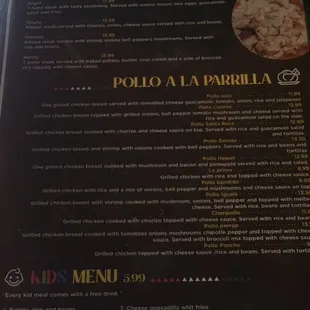 Pollo a la parrilla!