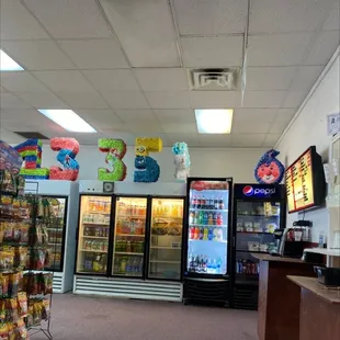 the inside of a grocery store