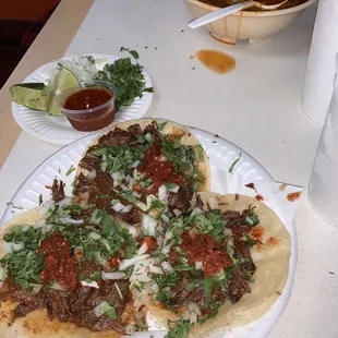 a plate of food on a table