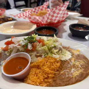 The Chimichanga was delicious!