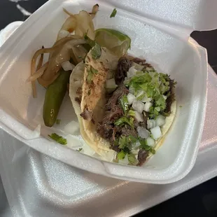 Was two cheek tacos but I couldn't help but eat one