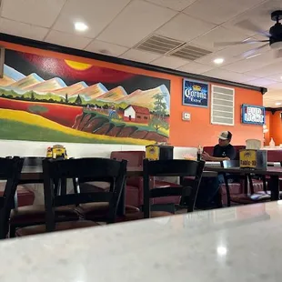 interior, sushi and sashimi