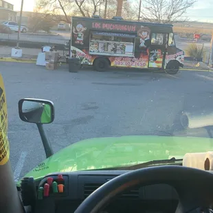 a man driving a truck