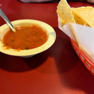 Salsa and chips