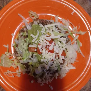 Toastaguac with beef