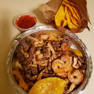 Monday SPECIAL! $7.99 Steak,Chicken and Shrimp Nachos!