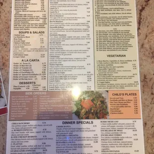 Readable Menu