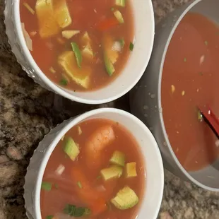 Shrimp cocktail - not even enough contents to fit into 2 small soup bowls. $16! Unbelievable!
