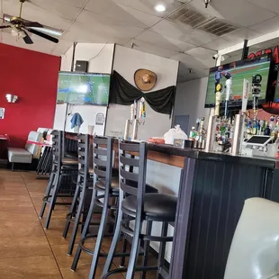 seating and bar area