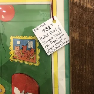 Reasonable price on this goodnight moon picture! Wow!