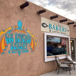 Outside the bakery