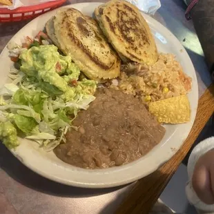 Gorditas de picadillo are full of flavor!! Rice and beans are perfecr. Juicy and delicious!