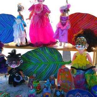 a variety of handmade items