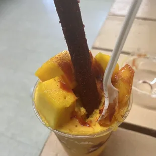 a dessert in a cup