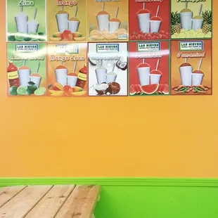 Snow cone flavors