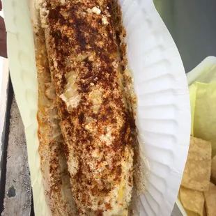 Elote cosido fresco