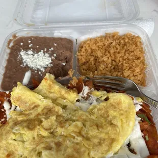 Chilaquiles con huevos