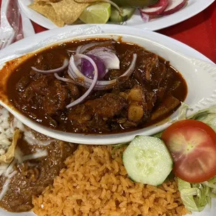 Costilla en Chile Colorado