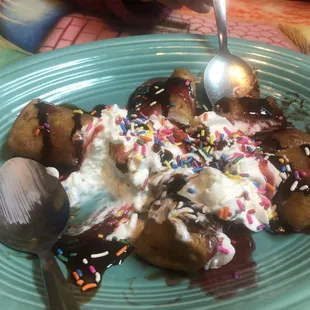 Cheesecake chimichanga