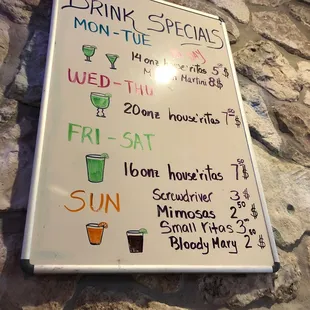 Drink specials