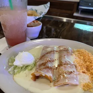 Shrimp Enchiladas Dinner