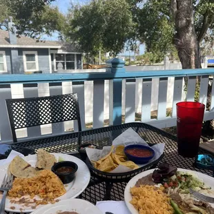 Birria tacos and carne asada plate!