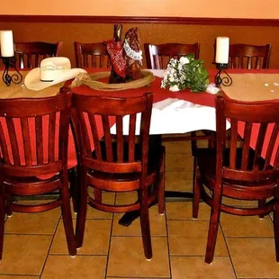 a table set for a meal
