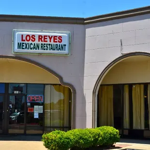 the front of the restaurant