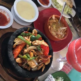 Tequila Spiced Fajitas, Steak Fajitas Quesadilla, Tortilla Soup