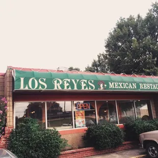 the front of the restaurant