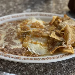 a plate of mexican food