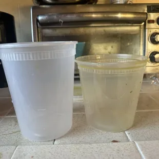 Sopa anterior container aceptable nuevo container más chico