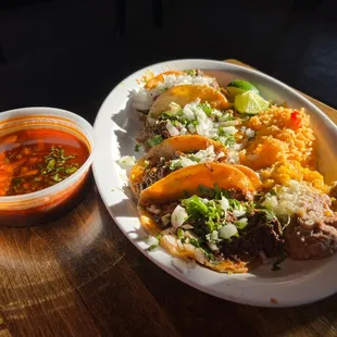 Street taco special (birria)