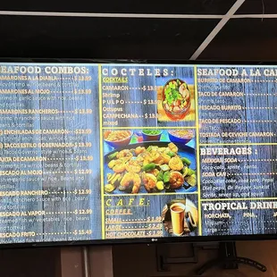 menu as of 4/11/22