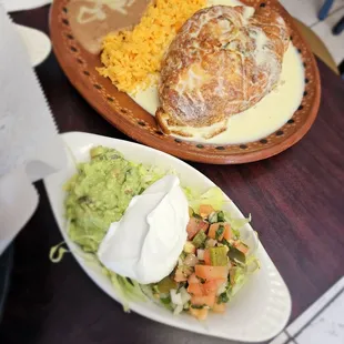 Chili Relleno meal