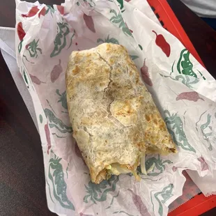 Burrito with chicken