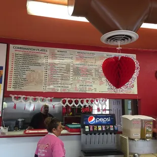 a woman ordering food