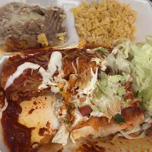 Enchiladas Robles chicken - has more sour cream than I prefer