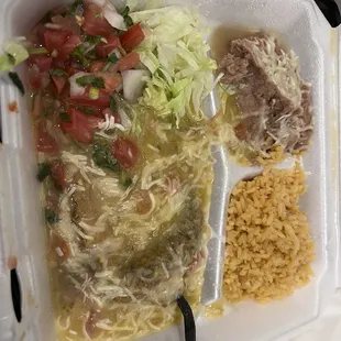 Chile Relleno swimming in some sauce