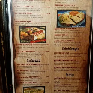 Los Rodeos of Danville Menu Page 2, May 2017