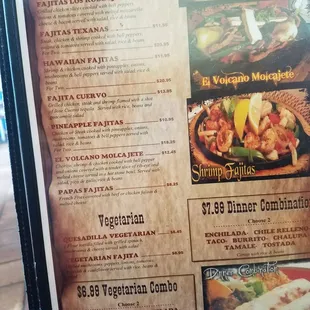Los Rodeos of Danville Menu Page 3, May 2017