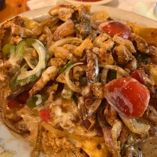 Chicken Fajita nachos
