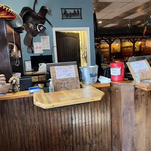 a man working at the bar