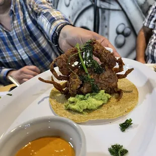 Soft crab taco... WOW!!! Delicious!